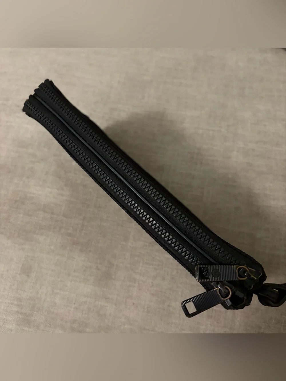Lululemon Double Zipper Compartment Wristlet Black